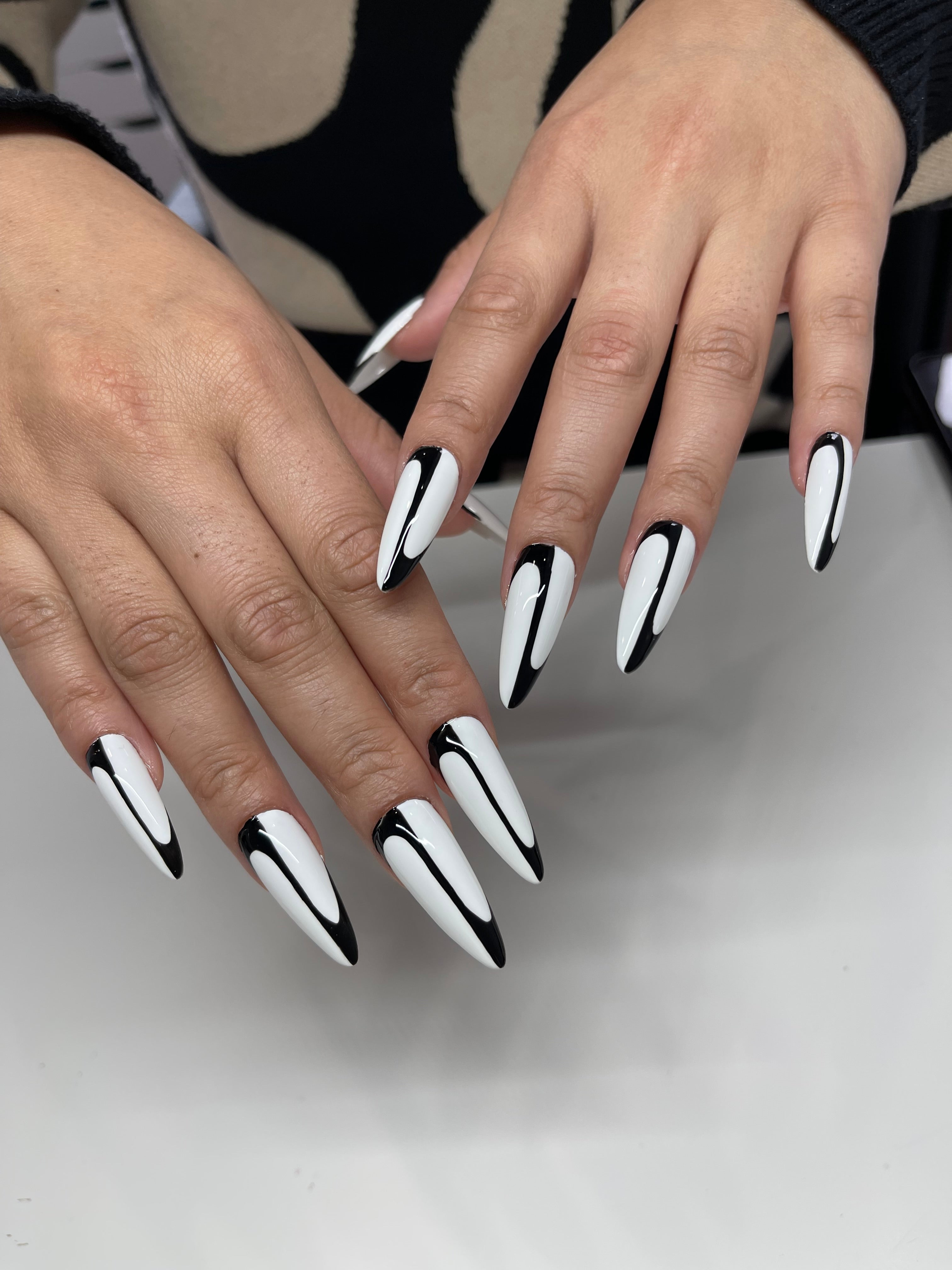 Outyua Black Super Long Matte Press on Nails Coffin India | Ubuy